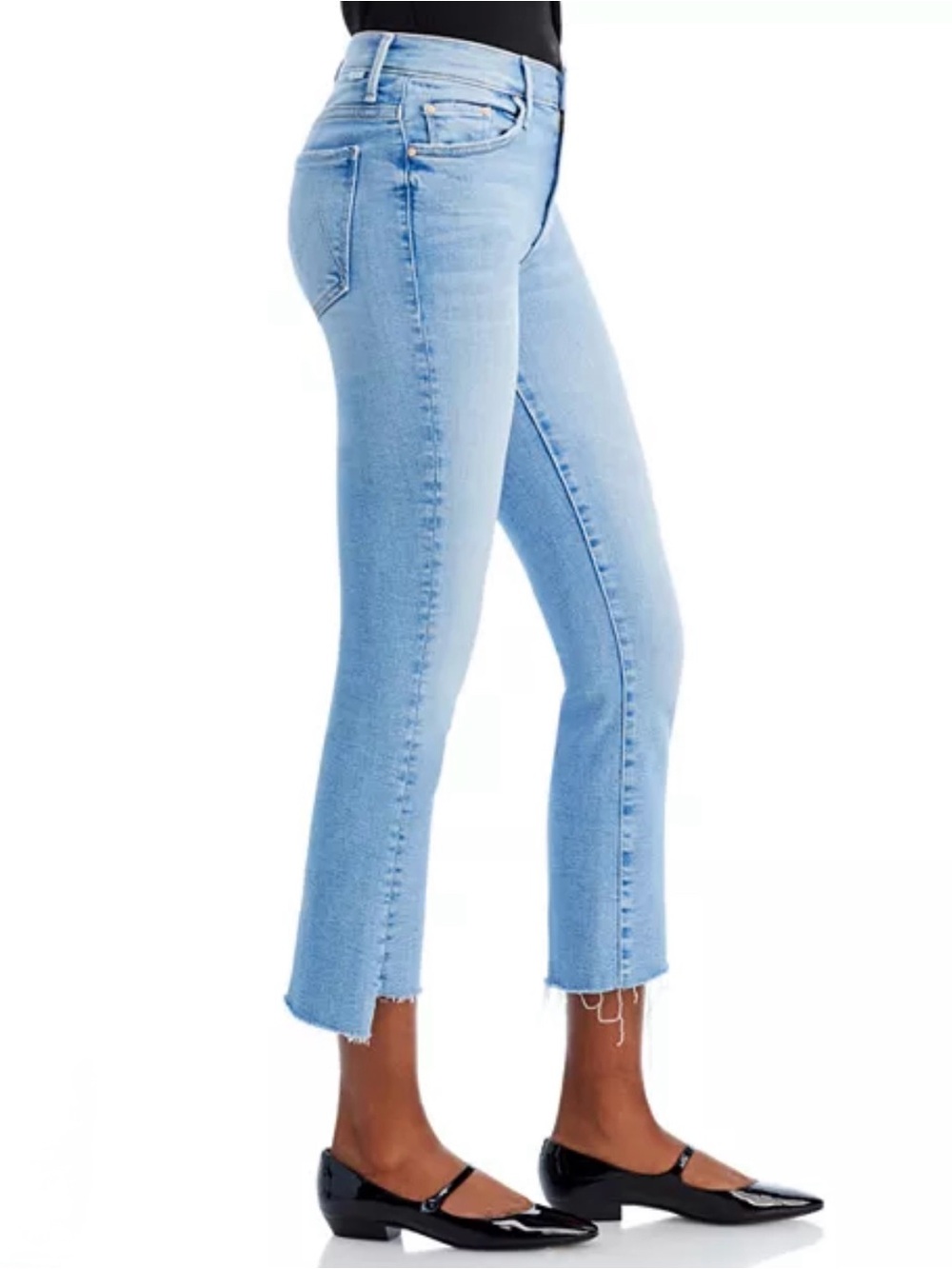 MOTHER Denim Insider Step Crop Fray Jeans in Limited Edition 32